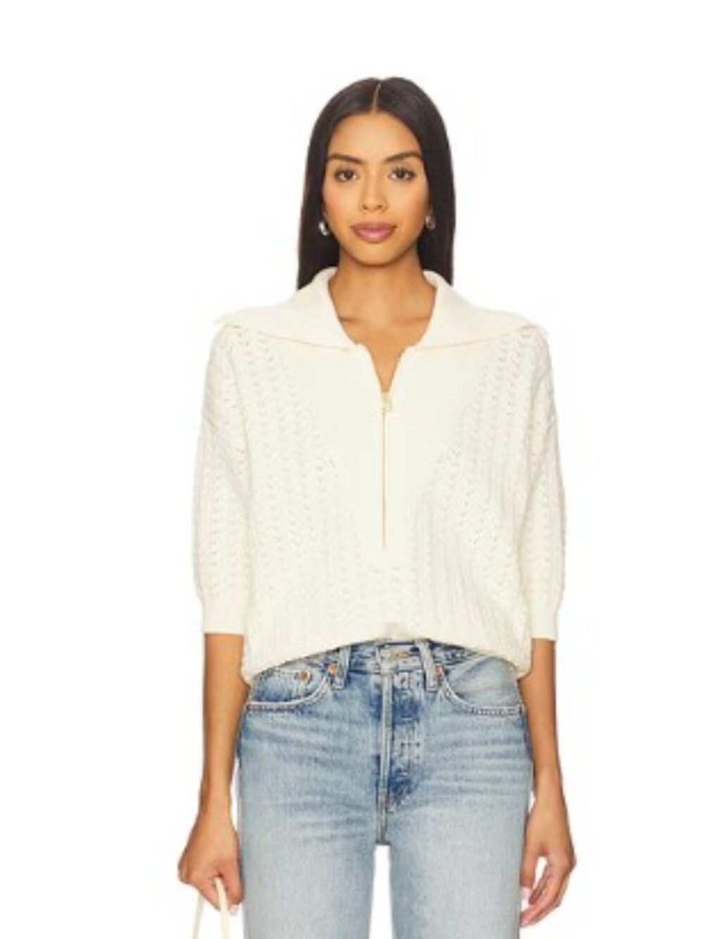 NWOT Varley Arney Half-Zip Knit Polo - size S/XS